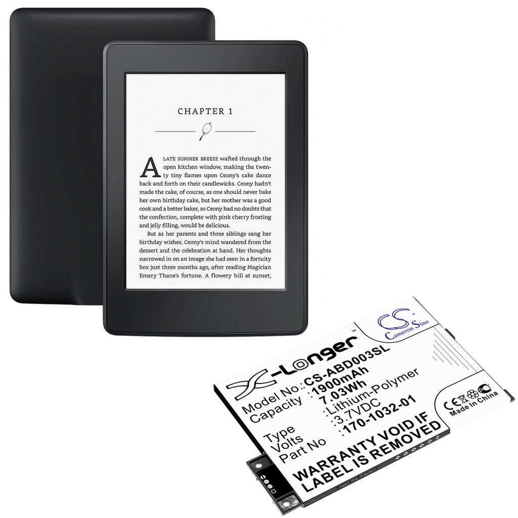 Ebook, eReader Batterij Amazon CS-ABD003SL