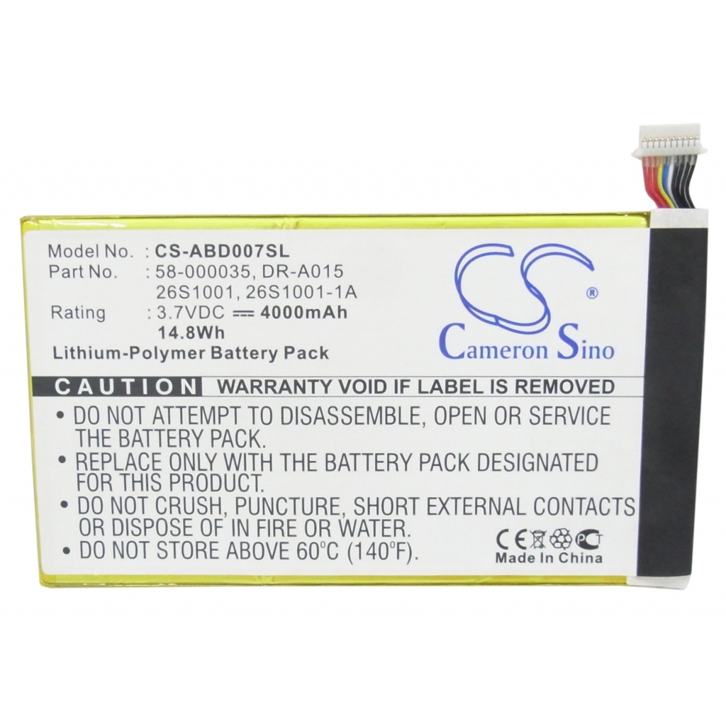 Batterijen Tablet batterijen CS-ABD007SL