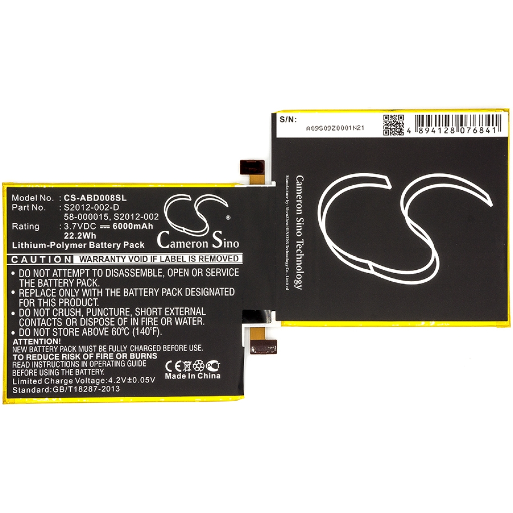 Tablet batterijen Amazon CS-ABD008SL