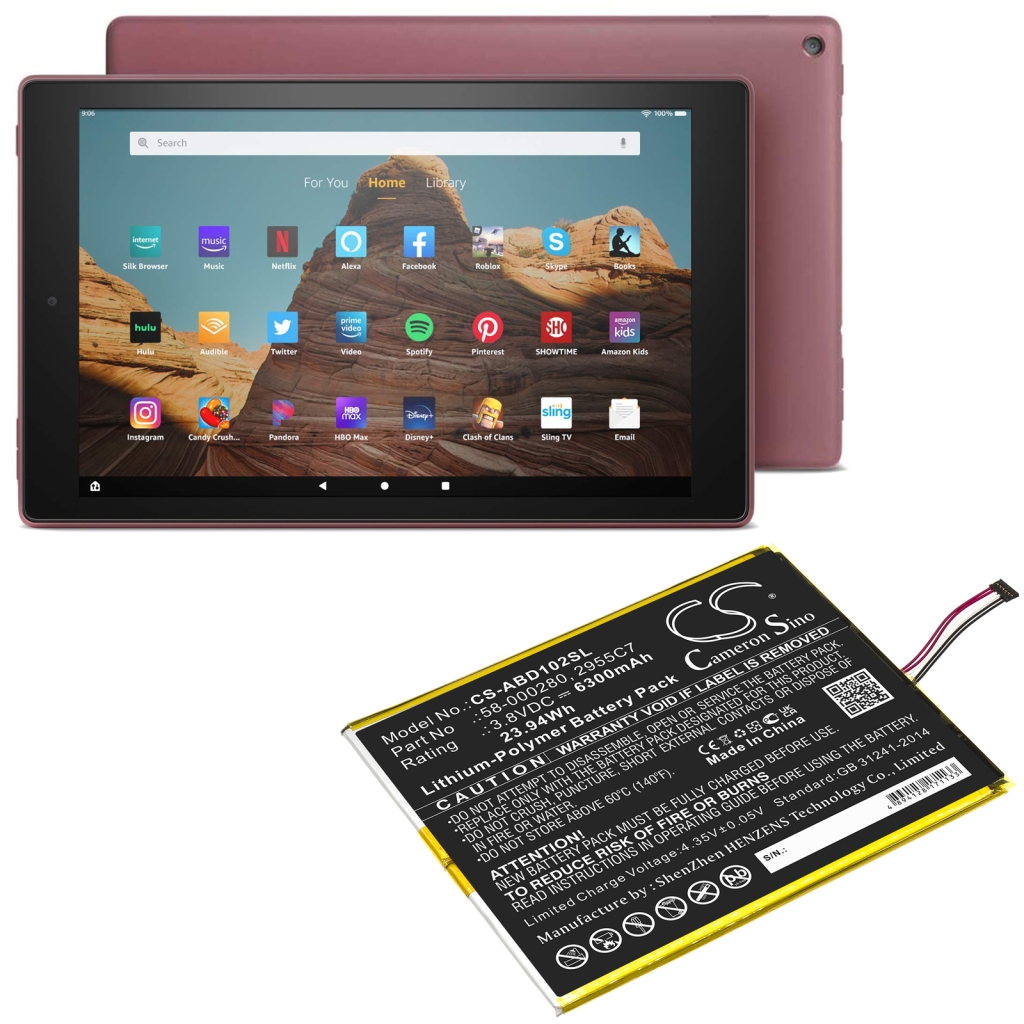 Tablet batterijen Amazon CS-ABD102SL