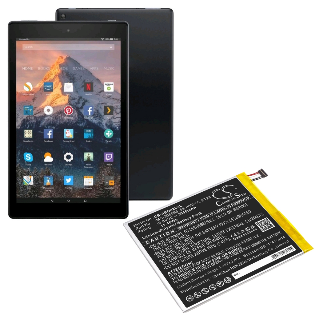 Tablet batterijen Amazon CS-ABD826SL