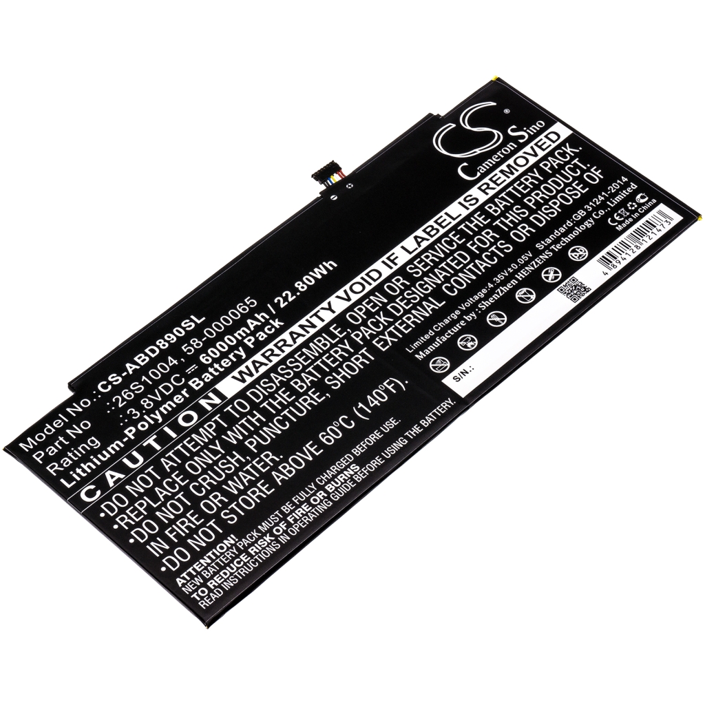 Tablet batterijen Amazon CS-ABD890SL