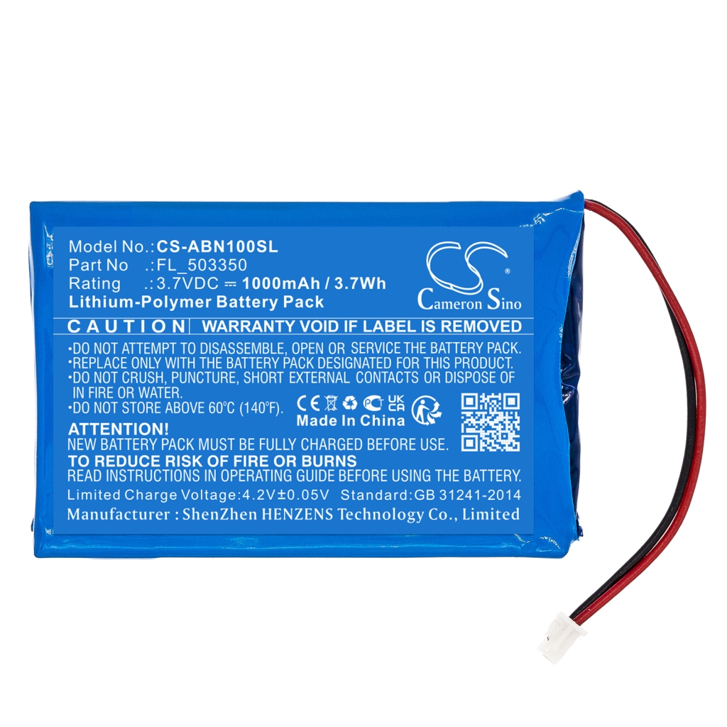 Batterij voor game, PSP, NDS Anbernic CS-ABN100SL