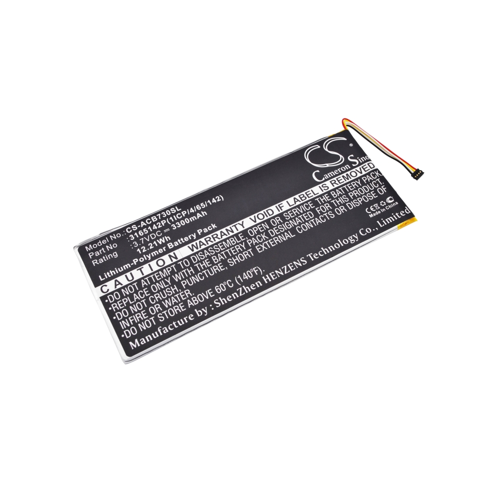 Tablet batterijen Acer CS-ACB730SL