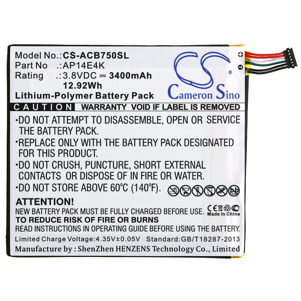 Batterijen Vervangt KT.0010G.007