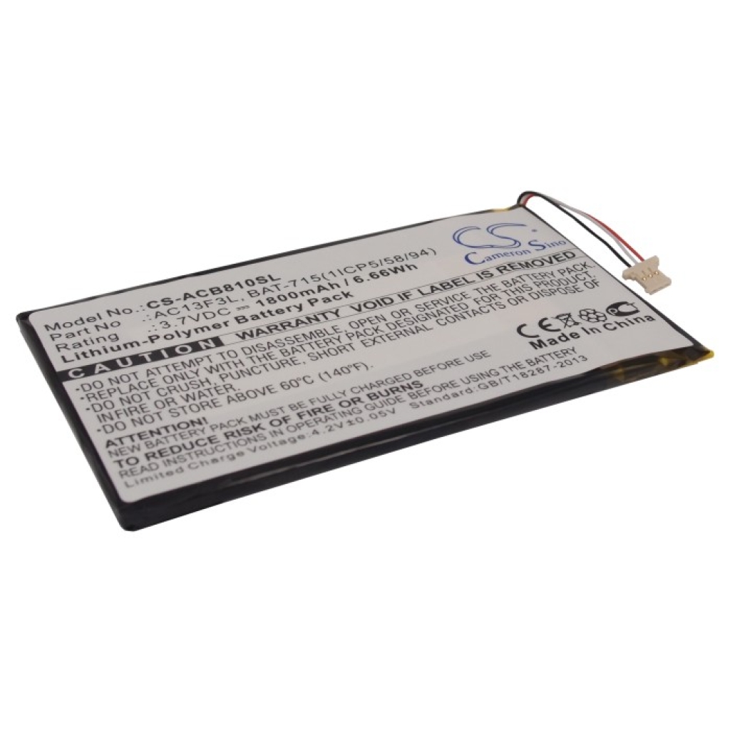 Tablet batterijen Acer CS-ACB810SL