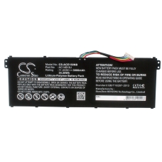 Compatibele batterijvervanging voor Acer AC14B13J,AC14B18J,AC14B18J(3ICP5/57/80),KT.0040G.004,KT0030G.004