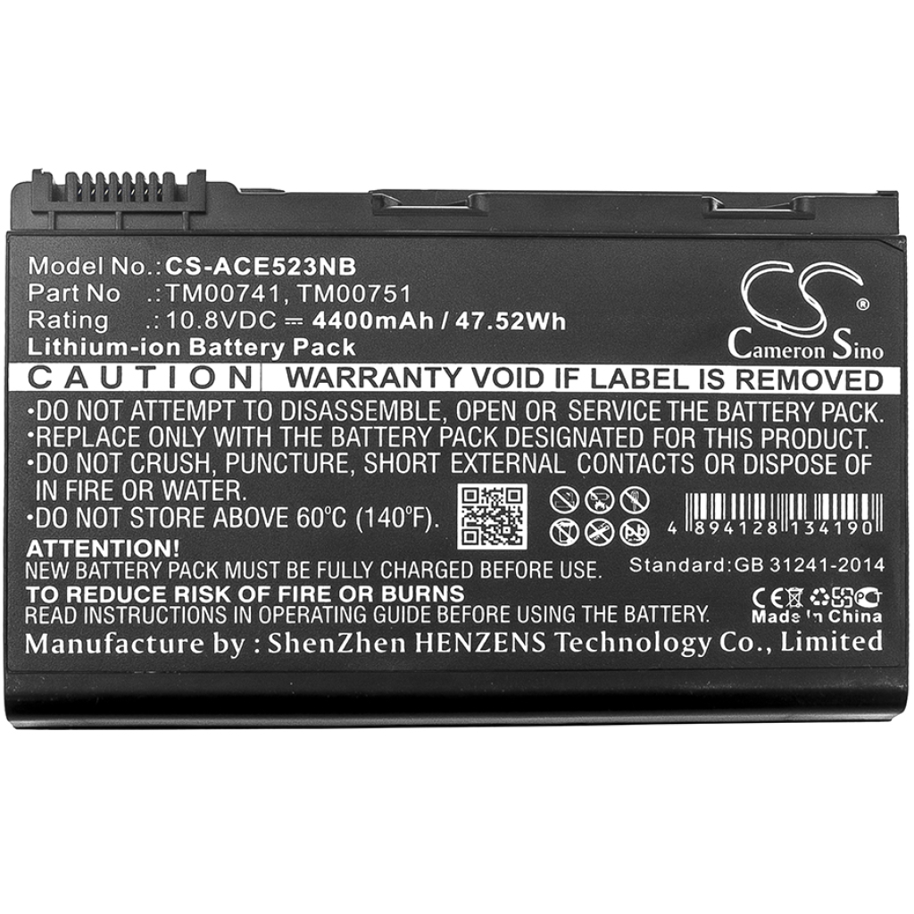 Notebook batterij Gateway CS-ACE523NB