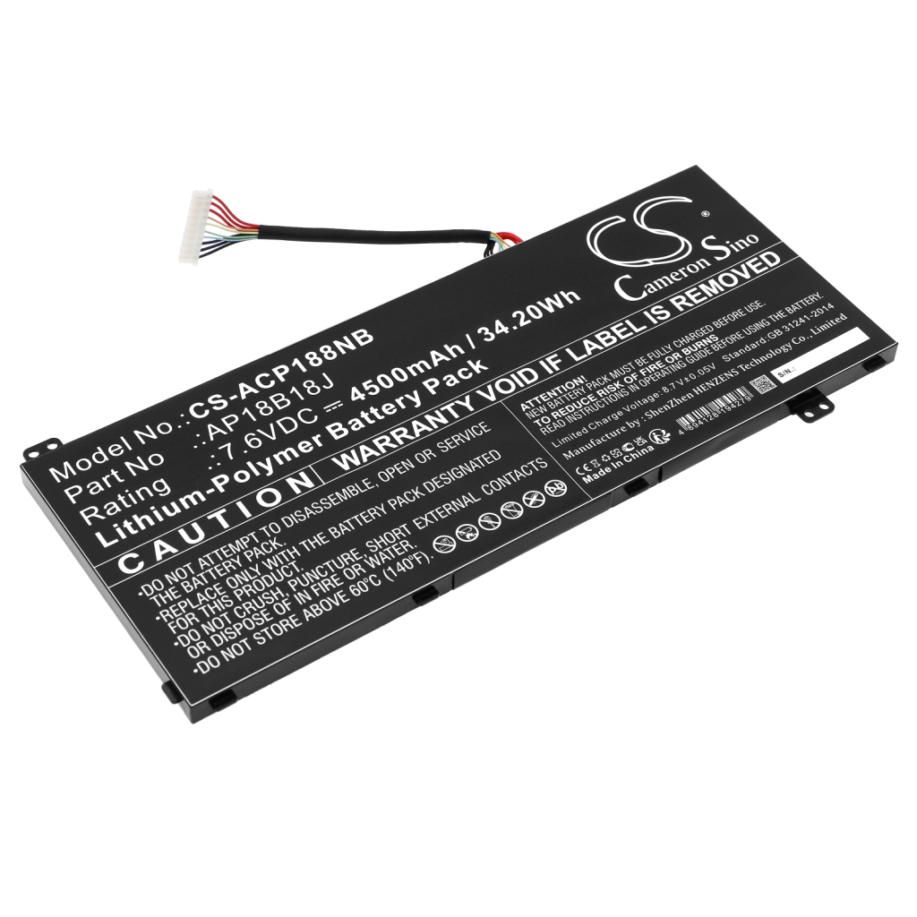 Compatibele batterijvervanging voor Acer AP18B18J