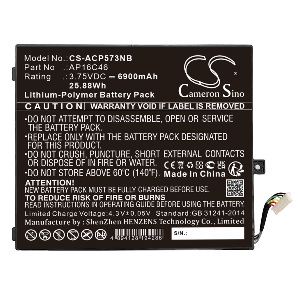 Notebook batterij Acer CS-ACP573NB