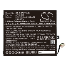 Compatibele batterijvervanging voor Acer AP16C46,KT.00204.004