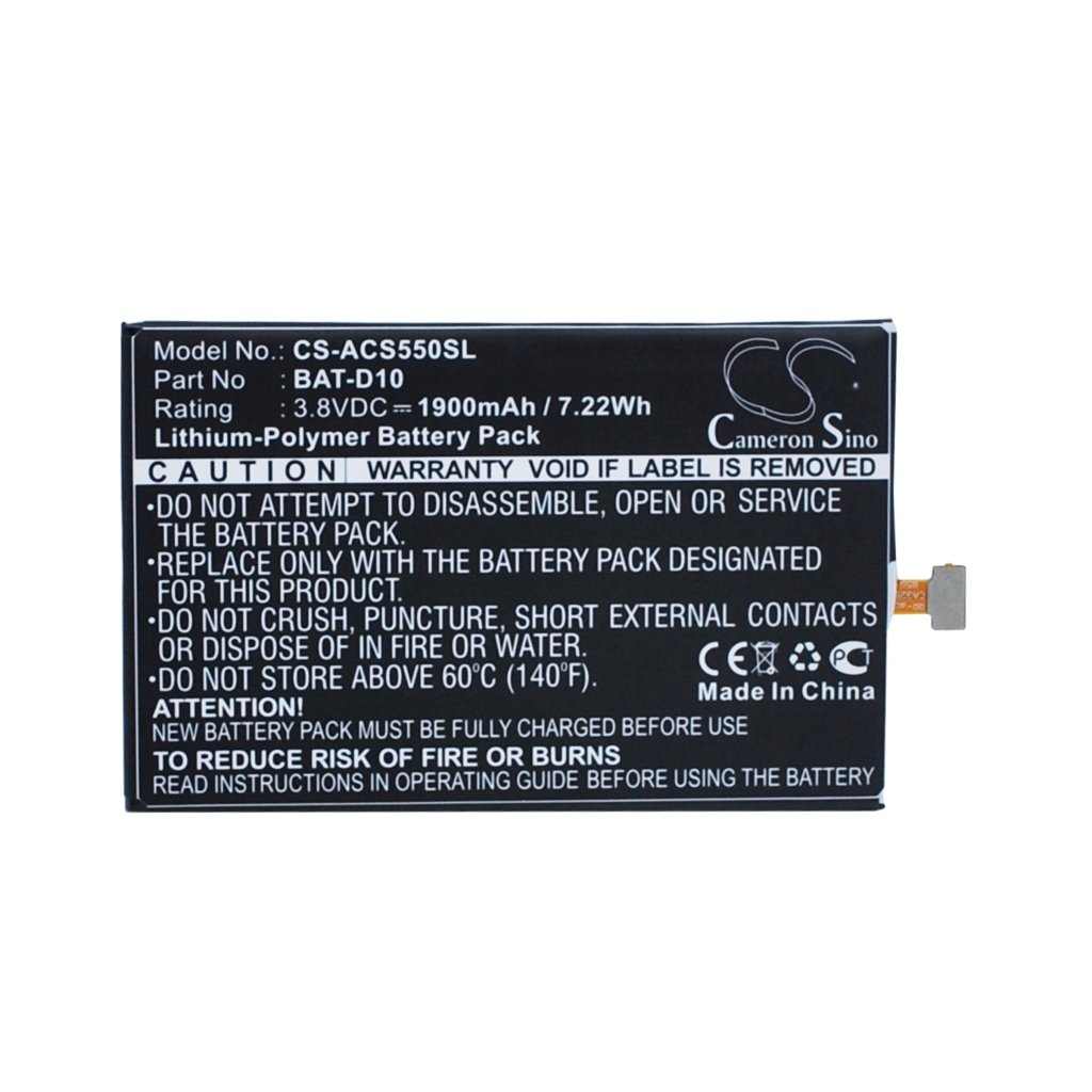 Batterij voor mobiele telefoon Acer CS-ACS550SL