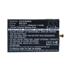 Compatibele batterijvervanging voor Acer BAT-B10,KT.0010S.013,PGF295686HT