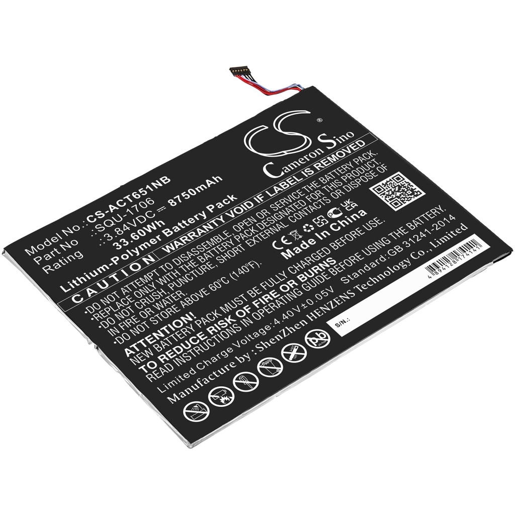 Tablet batterijen Acer CS-ACT651NB