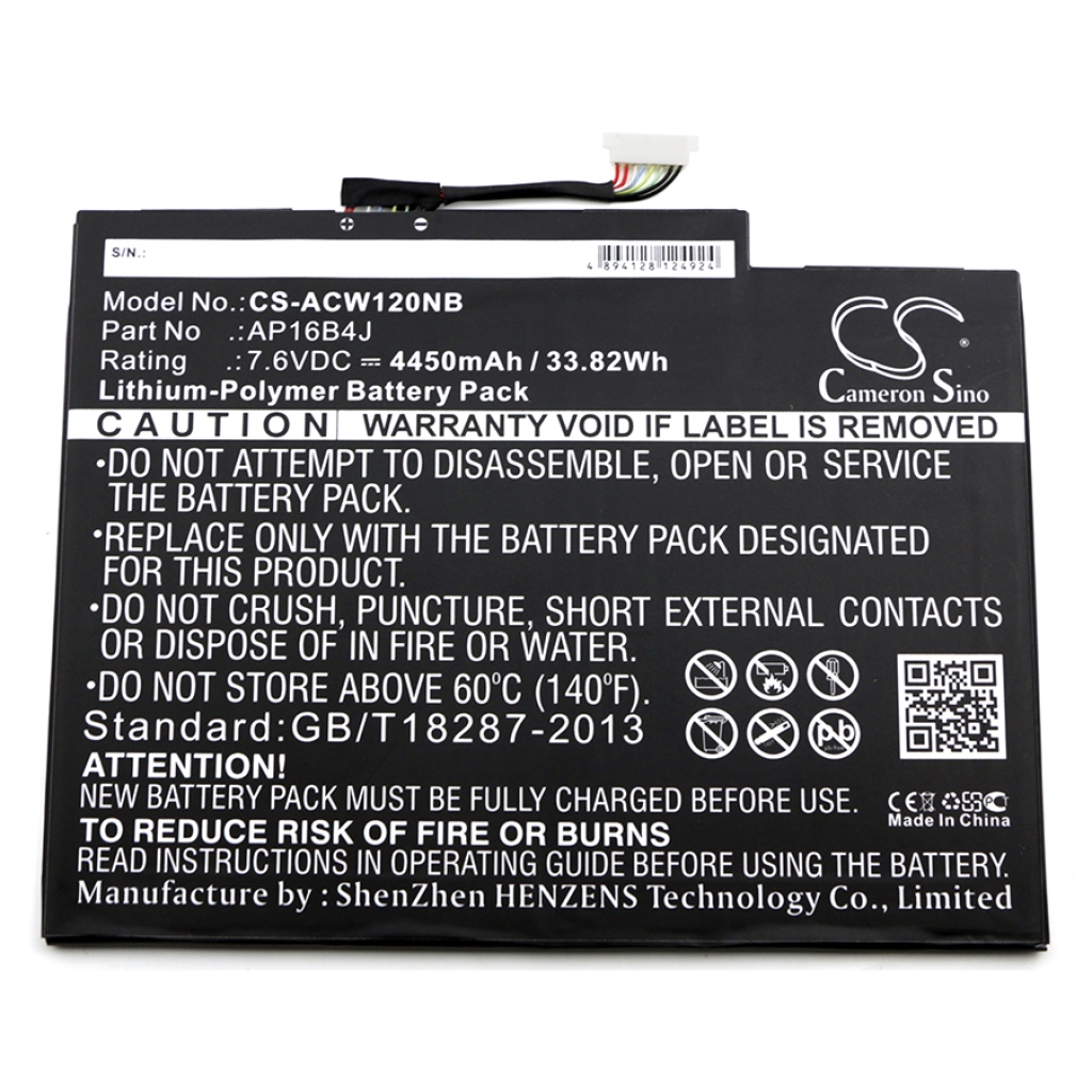 Notebook batterij Acer Switch 7 SW713-51GNP-8912 (CS-ACW120NB)