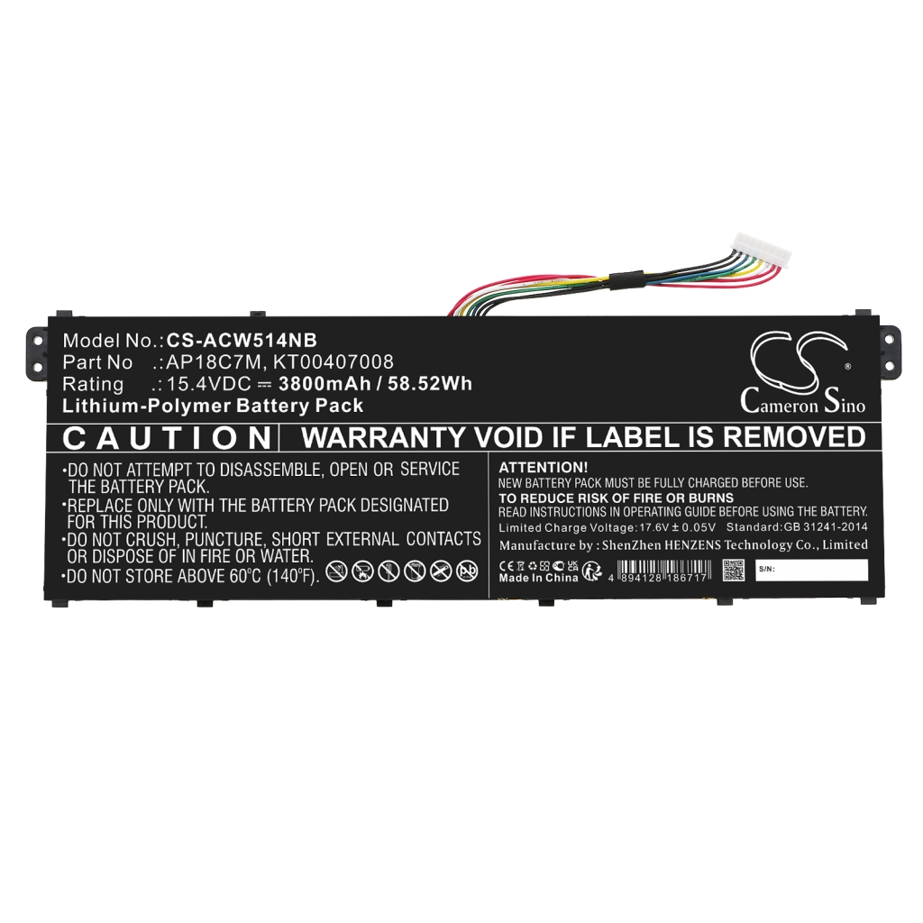 Notebook batterij Acer CS-ACW514NB