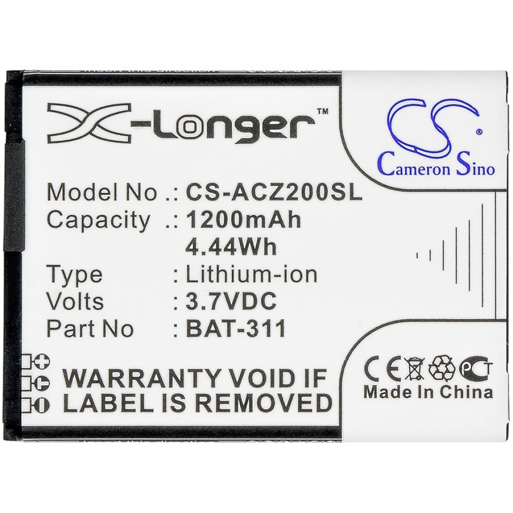 Batterijen Batterij voor mobiele telefoon CS-ACZ200SL