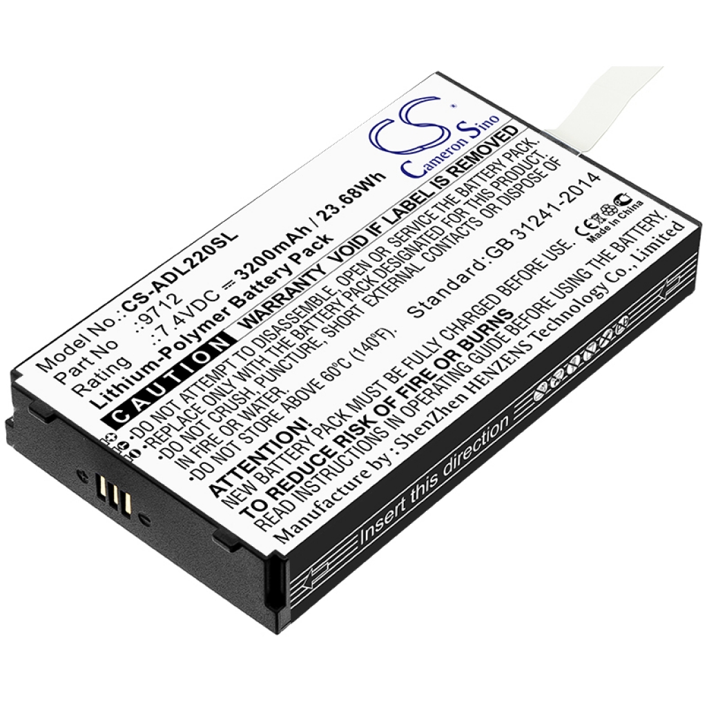Batterij voor elektrisch gereedschap Additel CS-ADL220SL