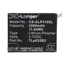 Compatibele batterijvervanging voor Alcatel TLP032B2,TLP032BD,TLP032C2