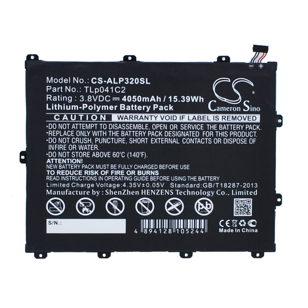 Tablet batterijen Alcatel CS-ALP320SL