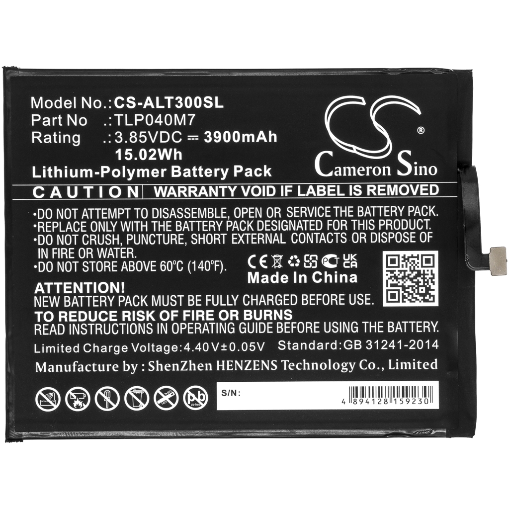 Batterijen Tablet batterijen CS-ALT300SL