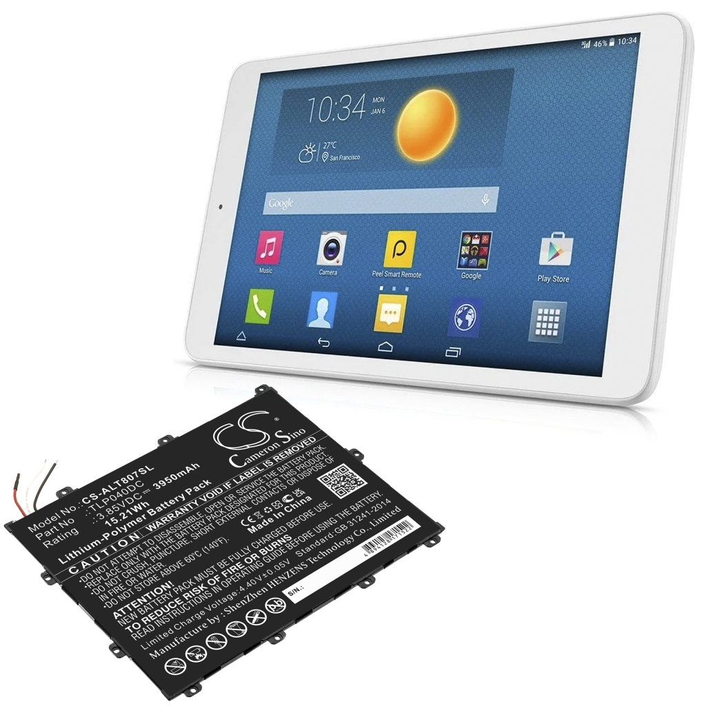 Tablet batterijen Alcatel CS-ALT807SL