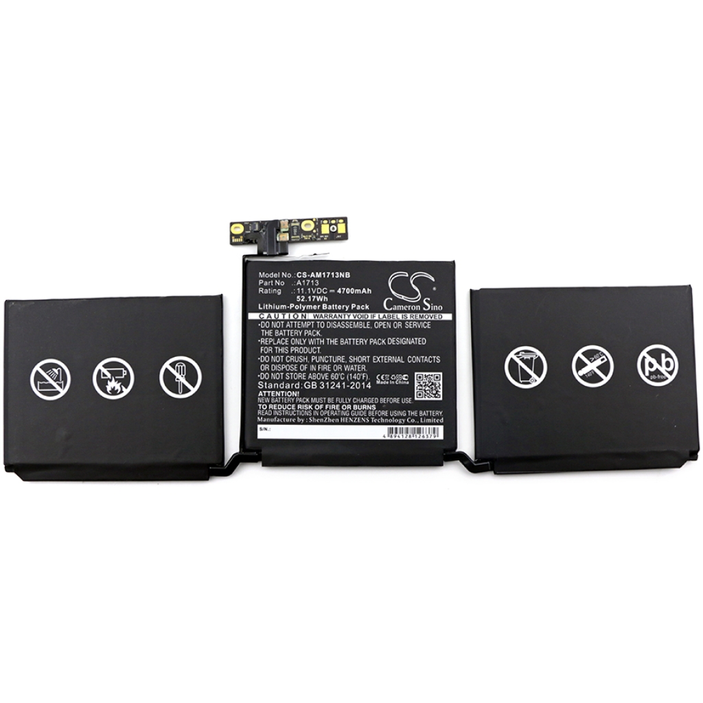 Notebook batterij Apple CS-AM1713NB