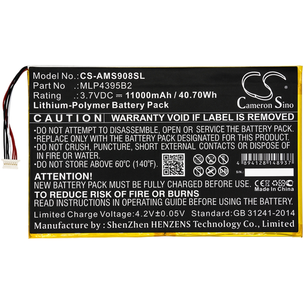 Batterij voor apparatuur Autel CS-AMS908SL