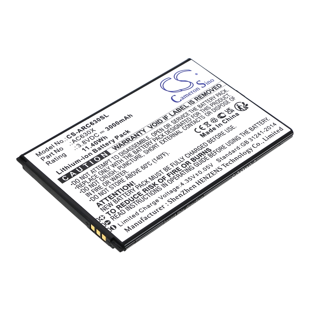 Batterij voor mobiele telefoon Archos CS-ARC630SL