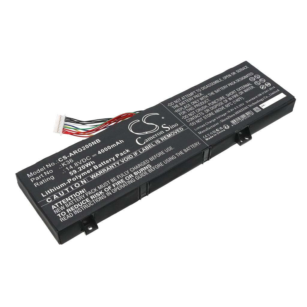 Notebook batterij Vulcan CS-ARG200NB