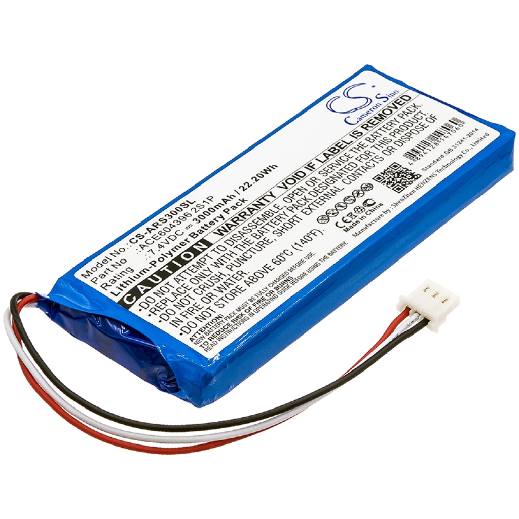 Compatibele batterijvervanging voor Aaronia ACE604396 2S1P