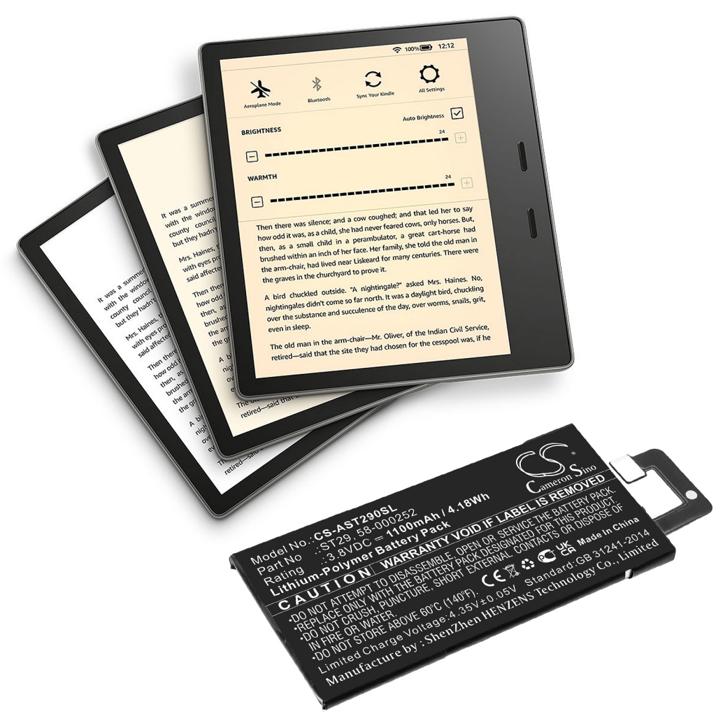 Ebook, eReader Batterij Amazon CS-AST290SL