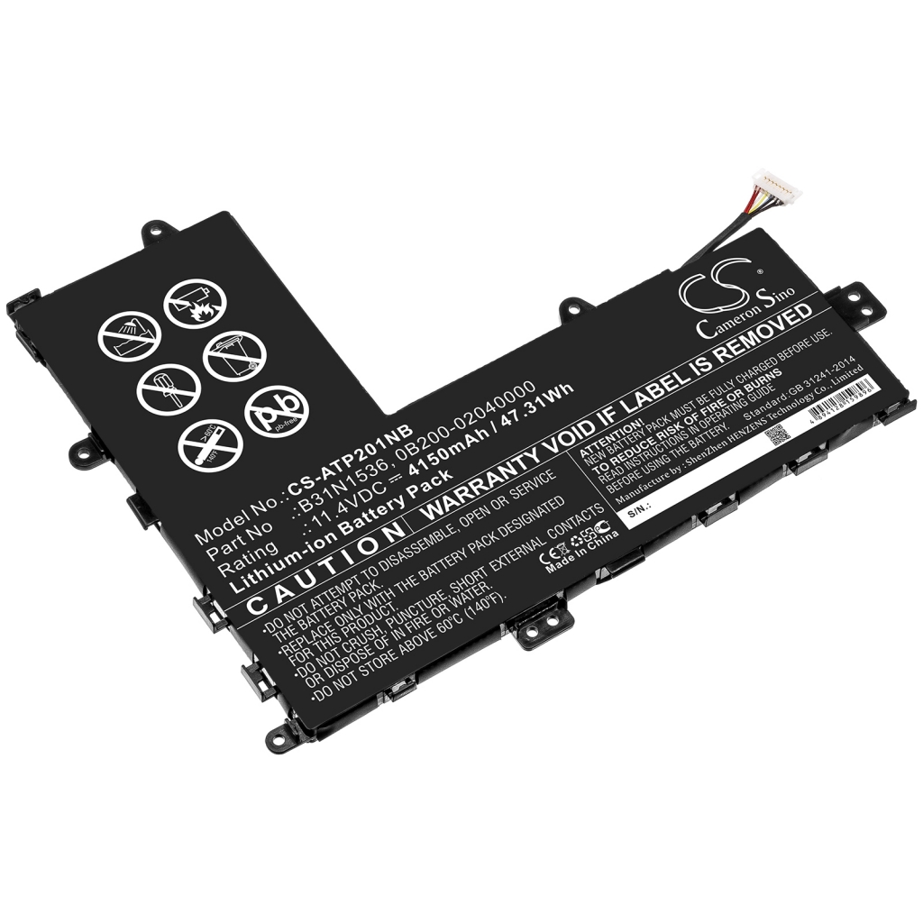 Notebook batterij Asus VivoBook Flip TP201SA-DB01T (CS-ATP201NB)