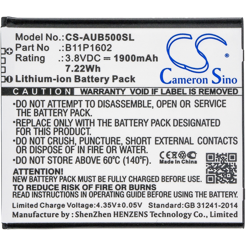 Batterijen Batterij voor mobiele telefoon CS-AUB500SL