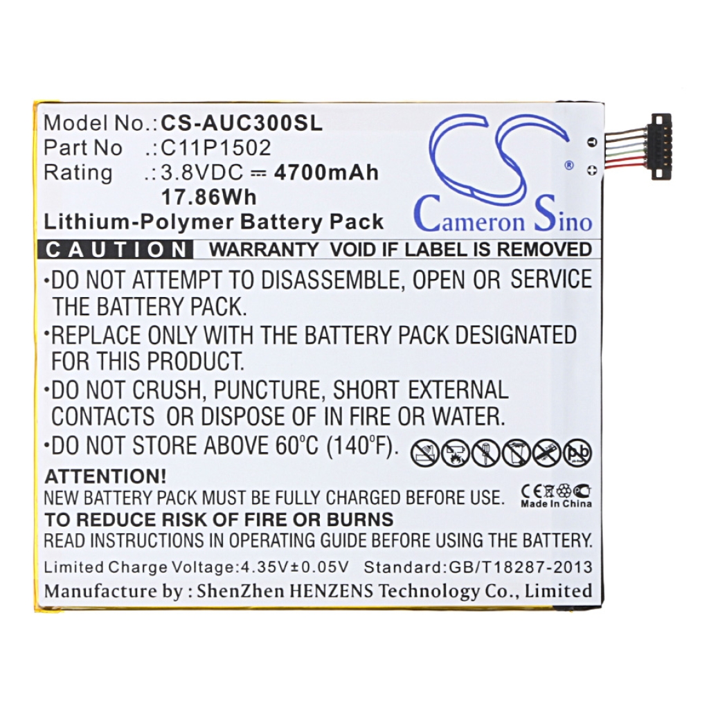 Batterijen Vervangt C11P1502 ( 1ICP3/108/118 )