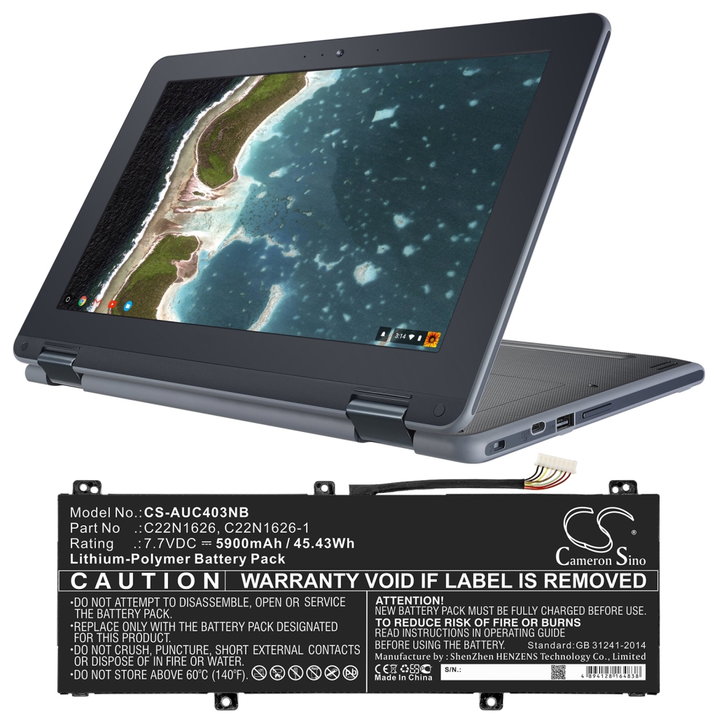 Notebook batterij Asus Chromebook Flip C213