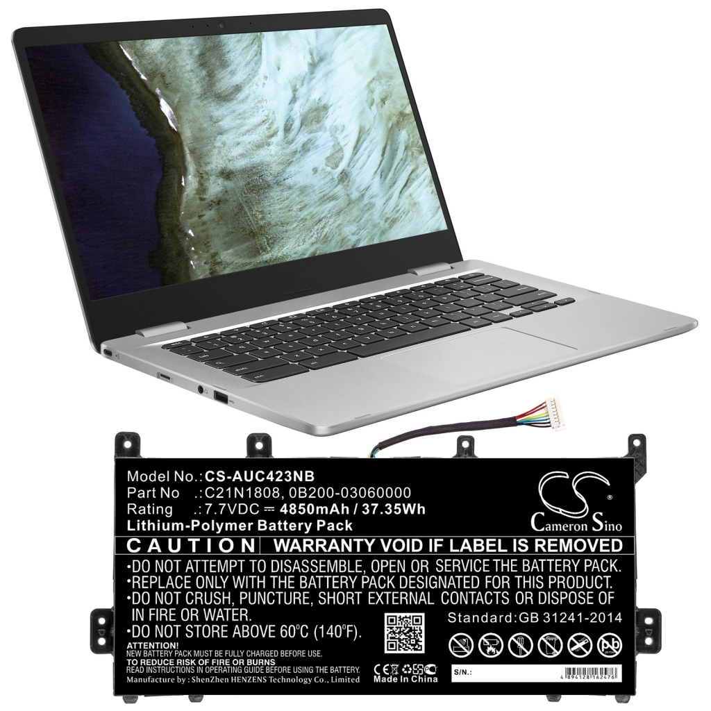 Notebook batterij Asus CHROMEBOOK C523NA-IH24T (CS-AUC423NB)
