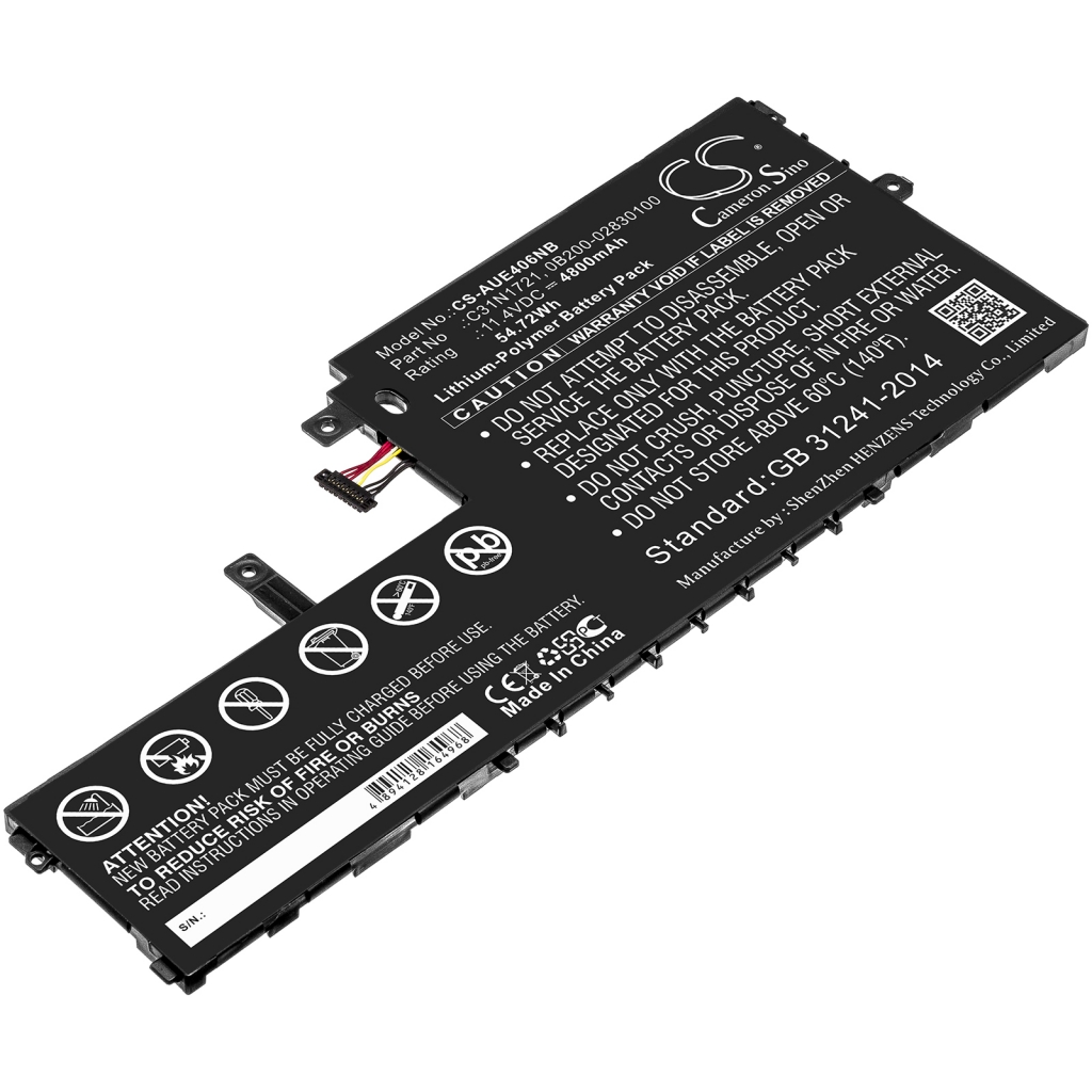 Notebook batterij Asus E406SA-BV124T (CS-AUE406NB)