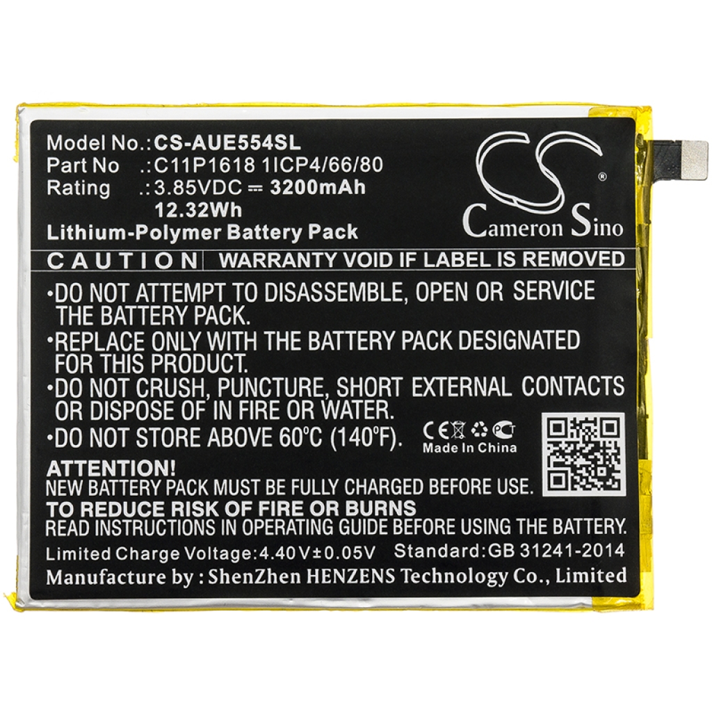 Batterij voor mobiele telefoon Asus CS-AUE554SL