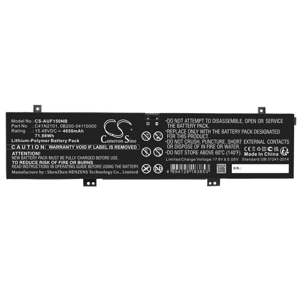 Notebook batterij Asus TUF Dash F15 FX517ZR-HN028W (CS-AUF150NB)