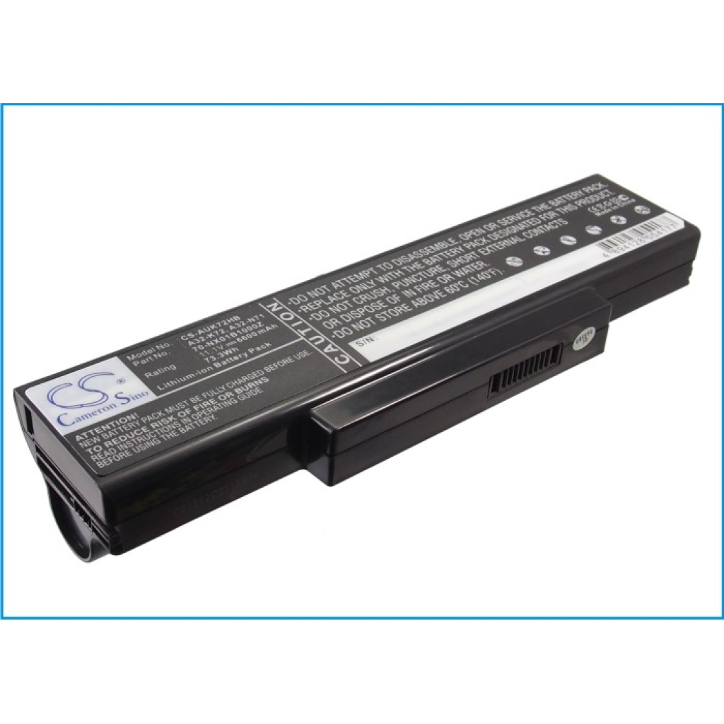 Notebook batterij Asus CS-AUK72HB