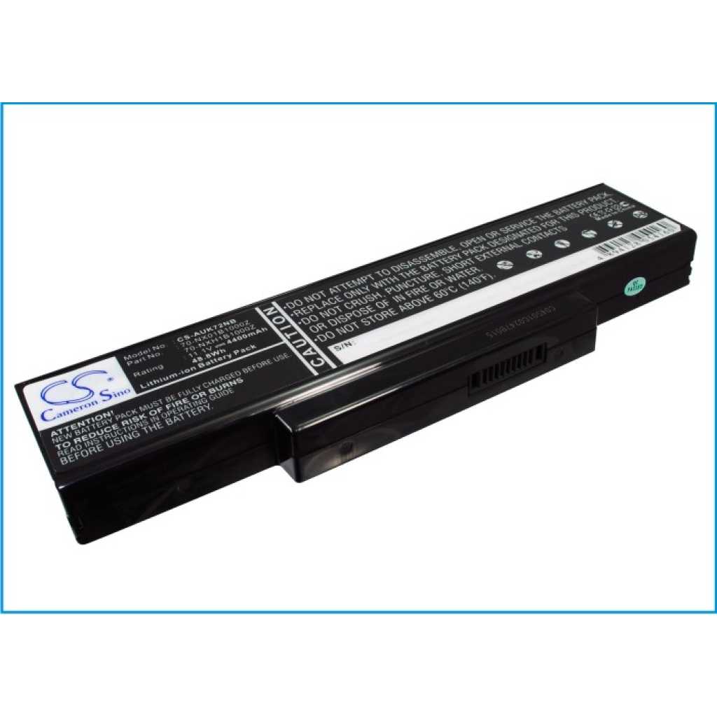 Notebook batterij Asus K72DY