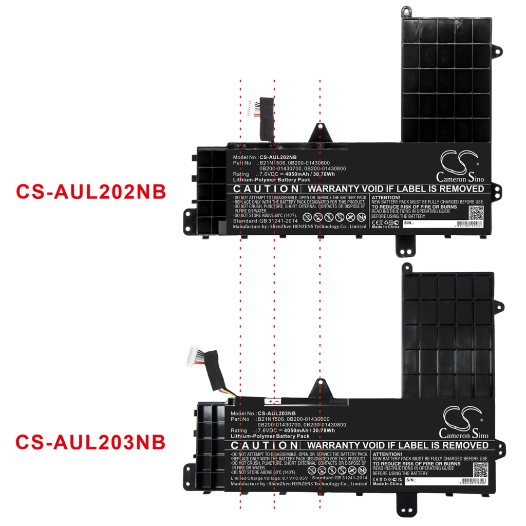 Notebook batterij Asus VivoBook E502NA-GO011T