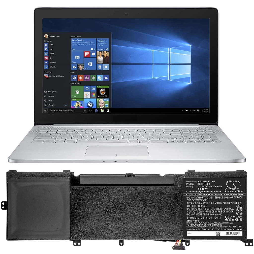 Notebook batterij Asus ZenBook UX501VW-FJ128T (CS-AUL501NB)