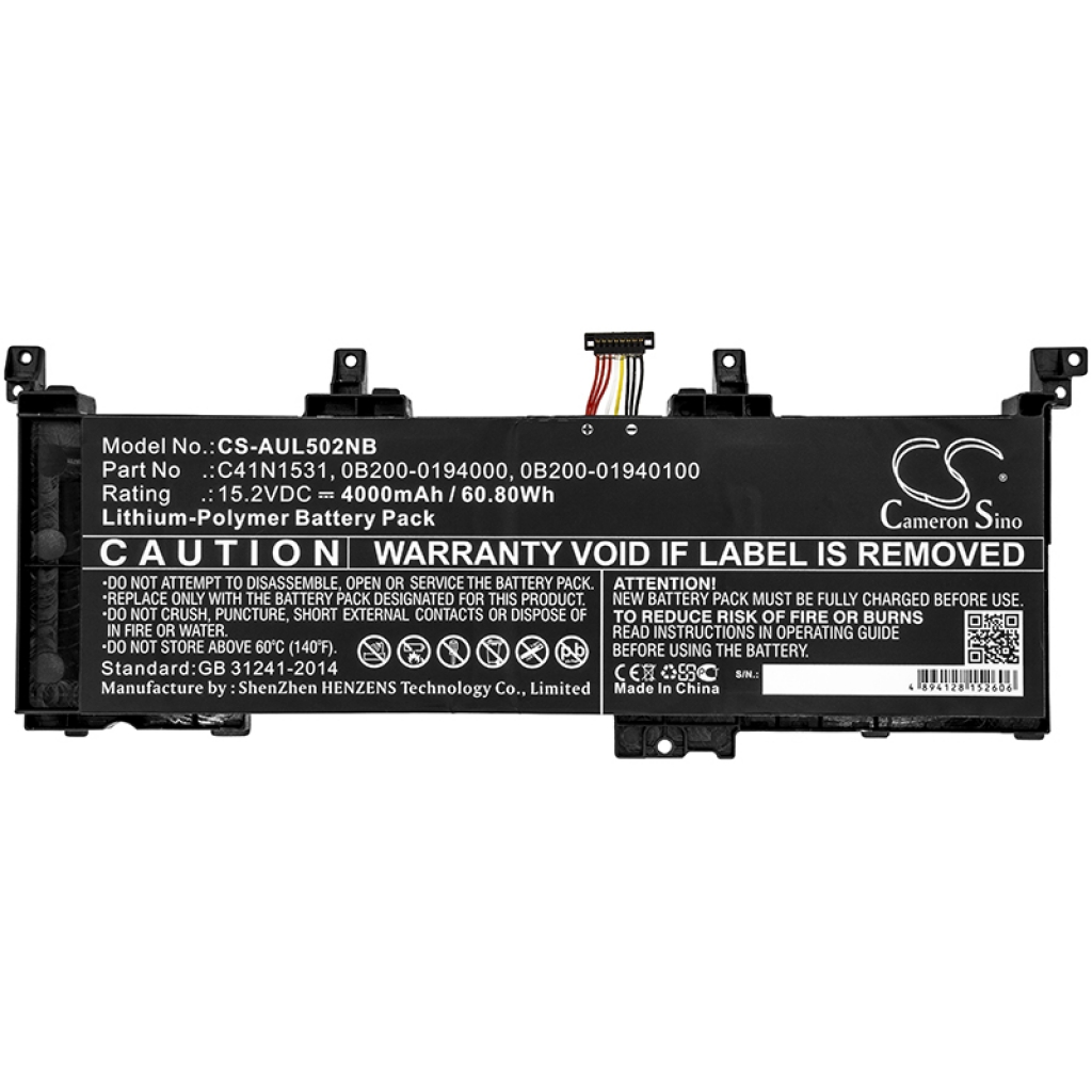 Notebook batterij Asus CS-AUL502NB