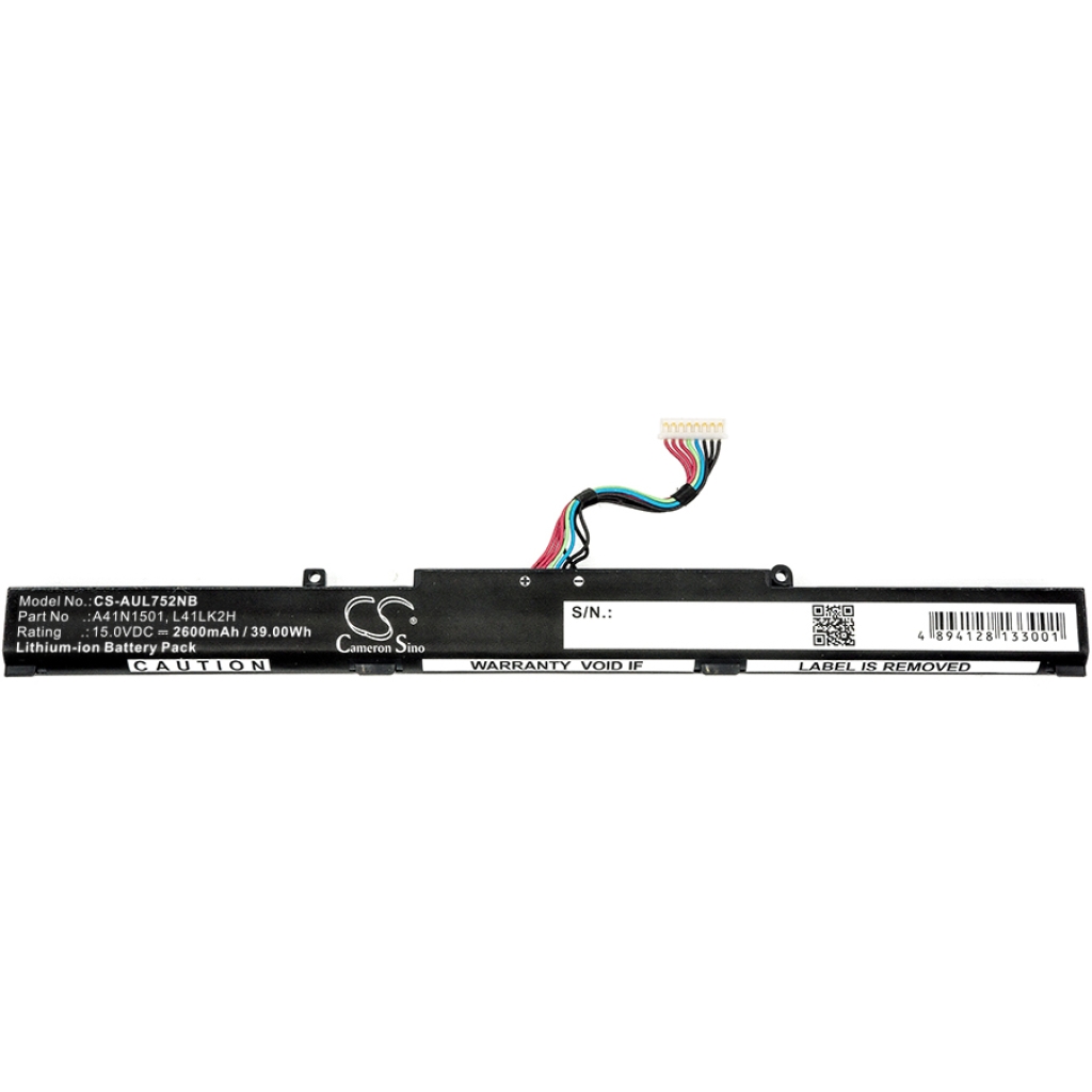 Notebook batterij Asus CS-AUL752NB