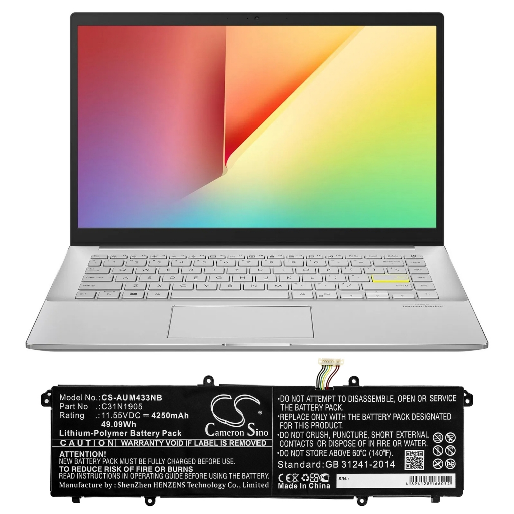 Notebook batterij Asus VivoBook S15 S533FA-BQ001T (CS-AUM433NB)