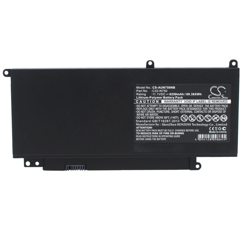 Notebook batterij Asus N750JV-T4106H (CS-AUN750NB)