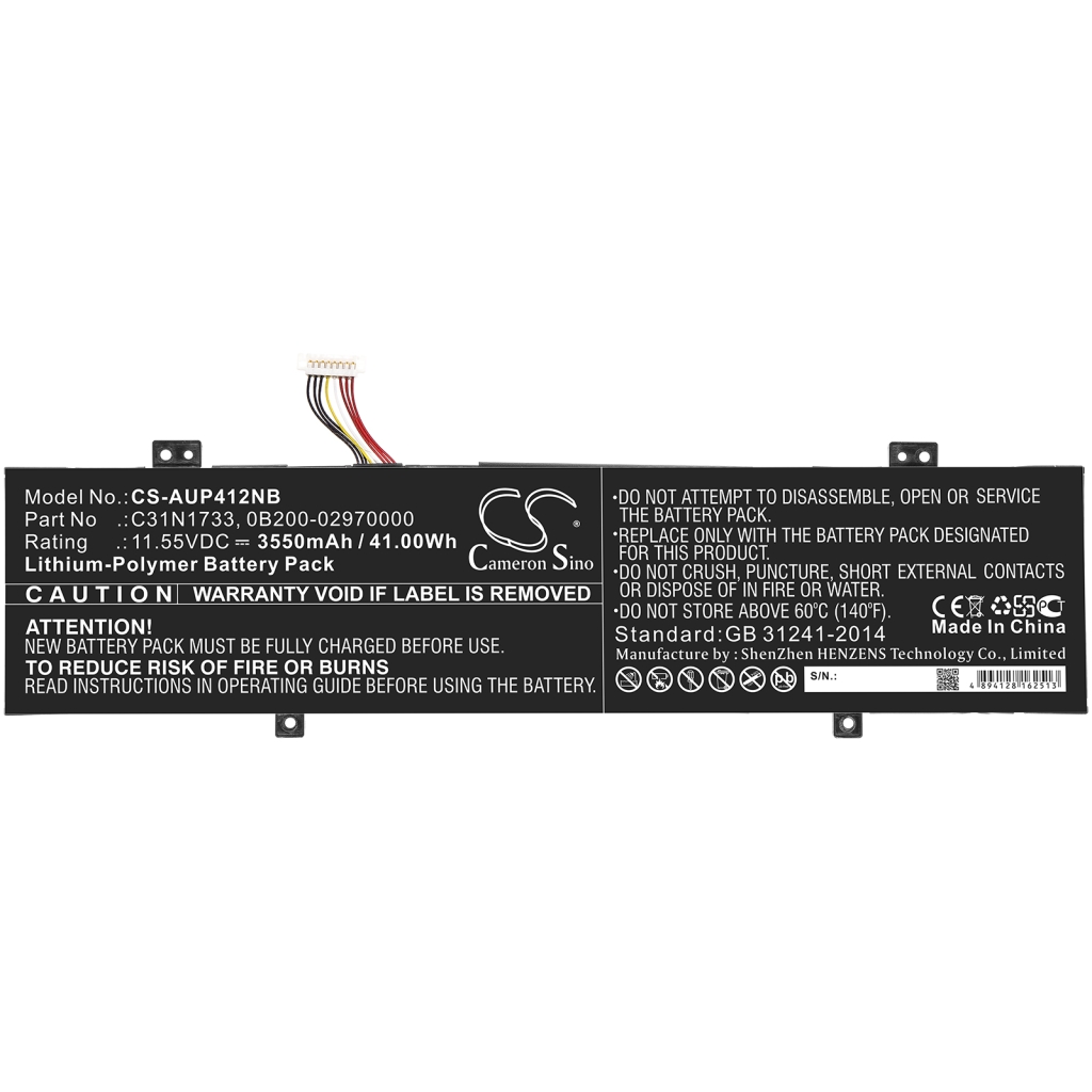 Notebook batterij Asus TP412UA-EC047T (CS-AUP412NB)