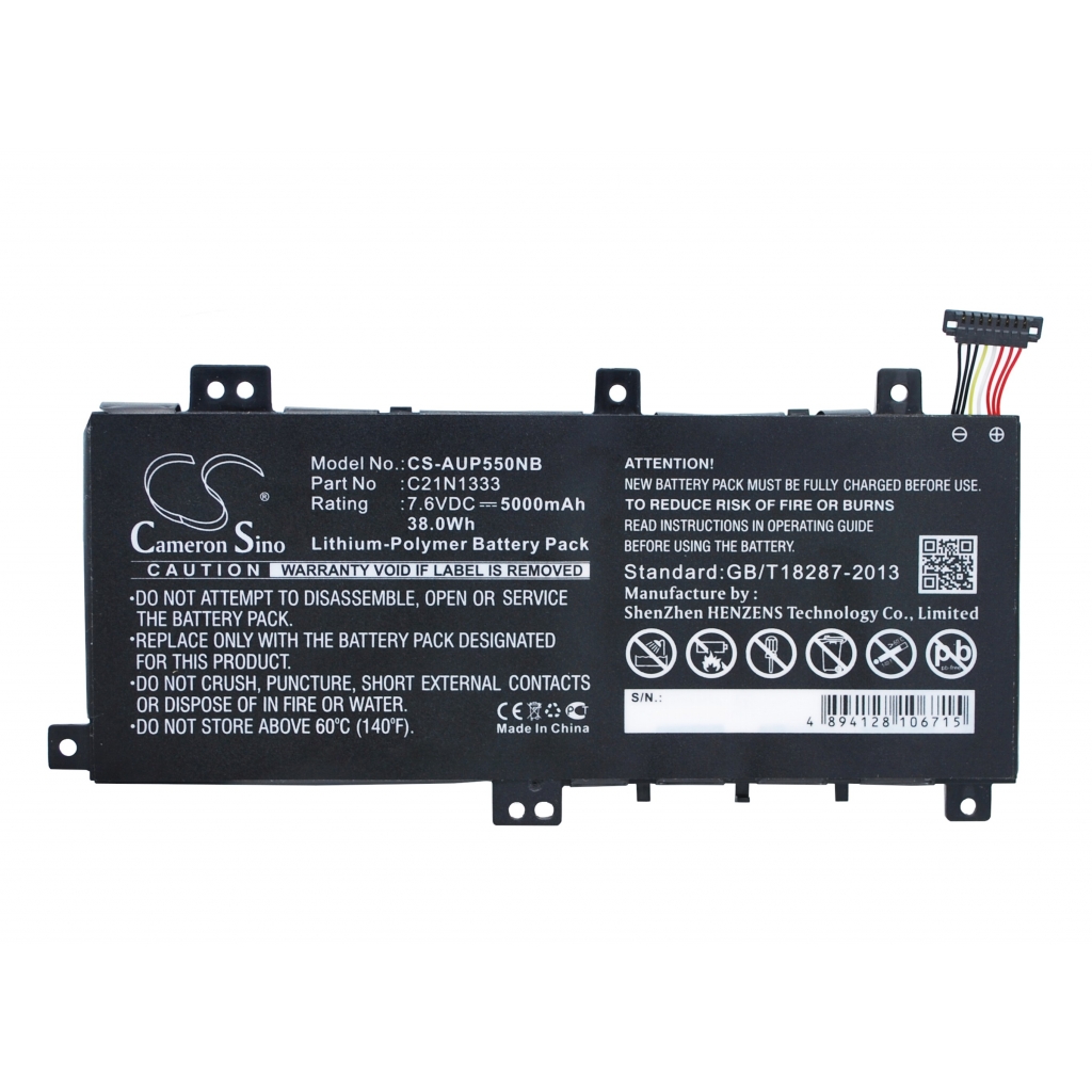 Notebook batterij Asus CS-AUP550NB